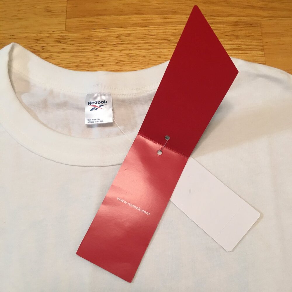 Reebok Dopamine Radiate Good Vibes White T-Shirt Unisex Men's Women's XL - Picture 10 of 14